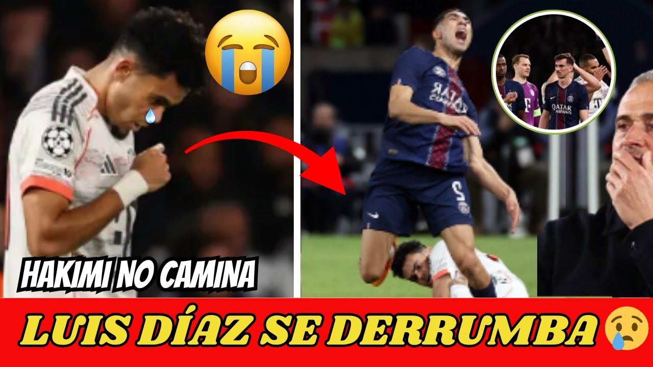 Luis Díaz's Unexpected Reaction to Hakimi's Injury 😱