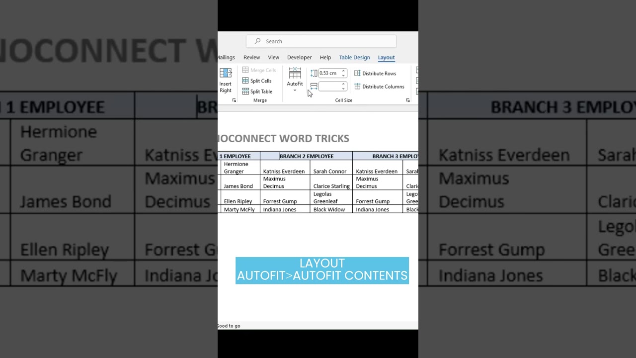 Auto-fit Tables in MS Word 📄