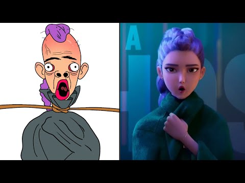 Huntrix Golden - Kpop Demon Hunters Drawing Meme Part 2