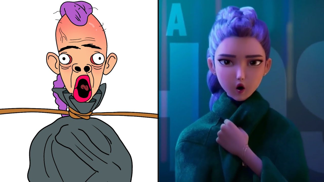 Huntrix Golden - Kpop Demon Hunters Drawing Meme Part 2