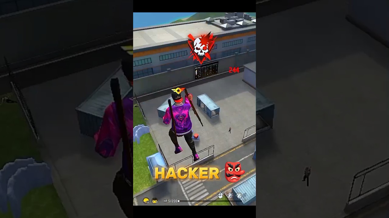 Impossible🔥Hacker in Free Fire Training Ground👺