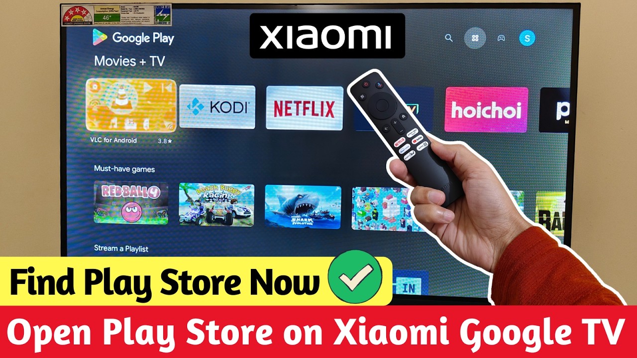Xiaomi Google TV: Locate Google Play Store 📺