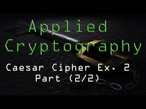 Applied Cryptography: Caesar Cipher Example 2 (2/2)