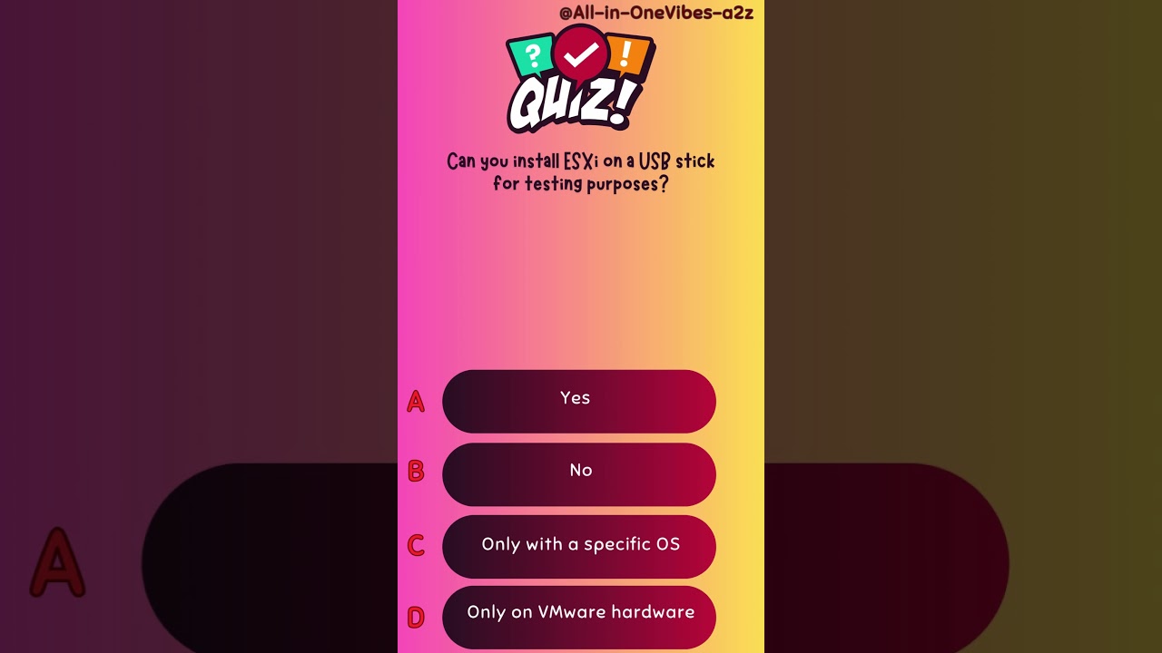 Installing ESXi on a USB Stick for Testing 🖥️