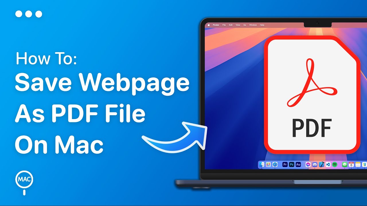 Save Webpage as PDF on Mac 📄