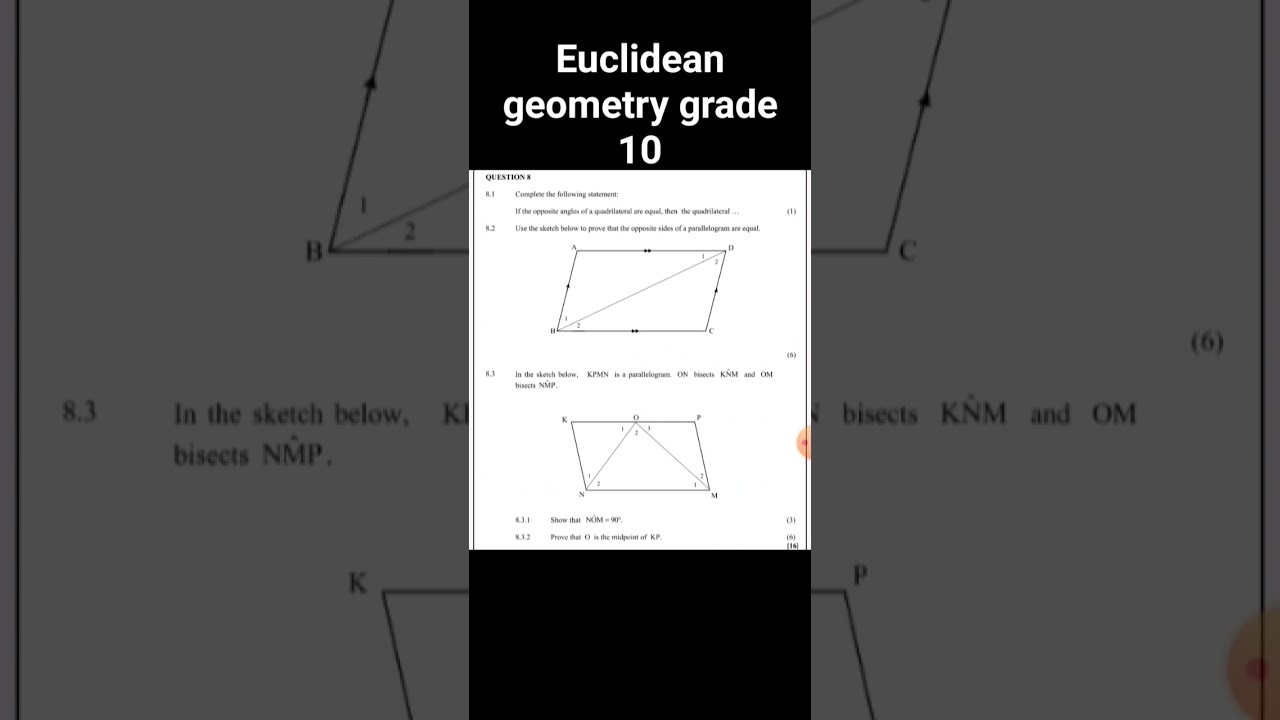 Euclidean Geometry for Grade 10