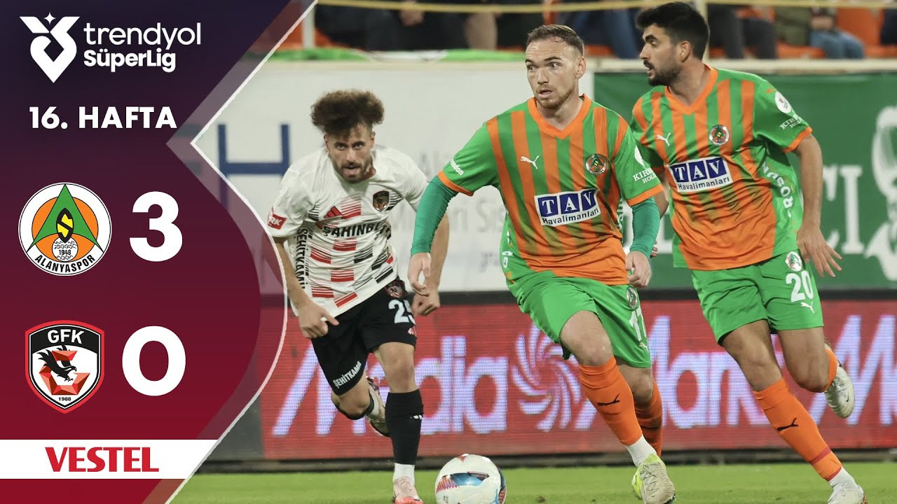 Vestel & Alanyaspor 3-0 Gaziantep FK | Süper Lig 2024/25 Highlights ⚽