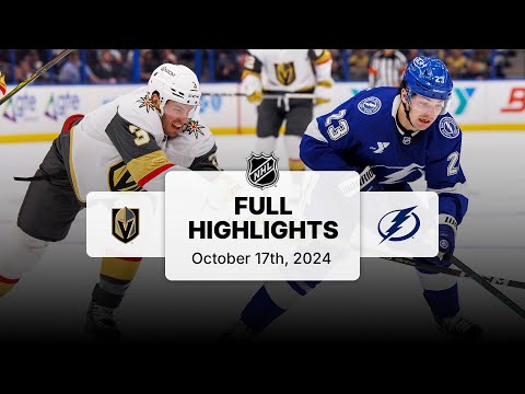 Golden Knights at Lightning | October 17, 2024 | NHL Full Game Highlights