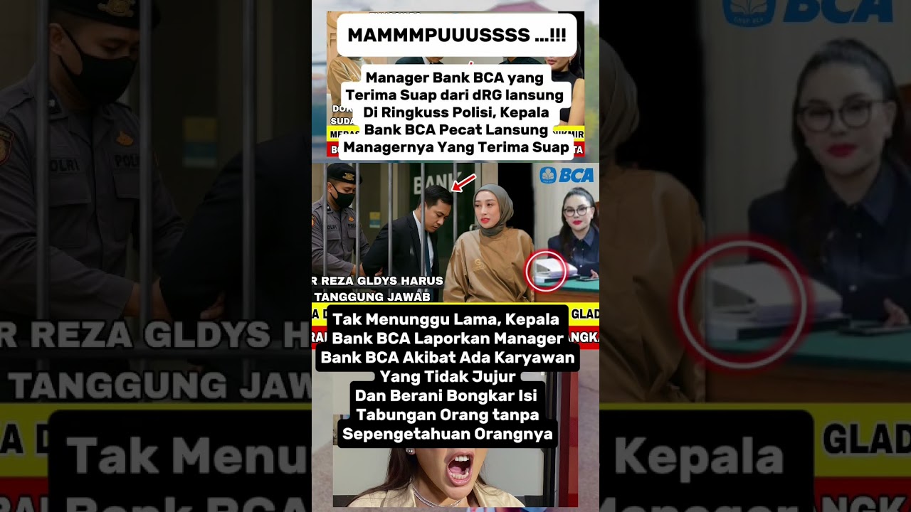 Manajer Bank BCA Ditangkap Polisi 🚓