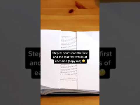 How To Speed Read (trick to 3X reading speed)