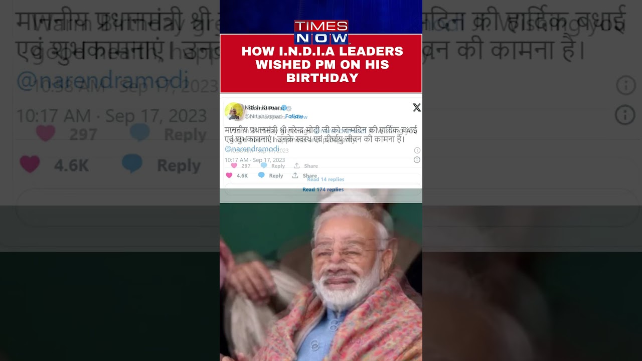 I.N.D.I.A Leaders Celebrate PM Modi's Birthday π