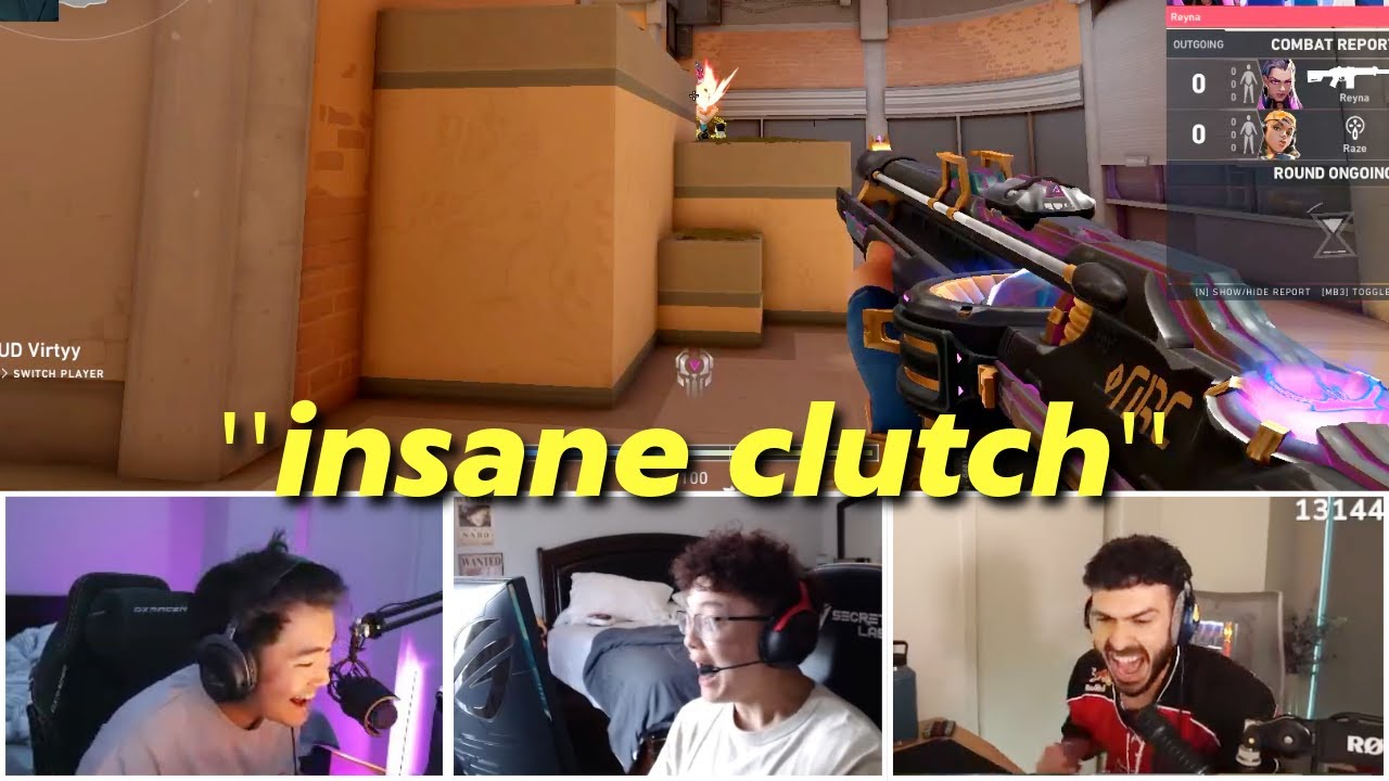 Valorant Streamers React to Crazy Plays 🎮