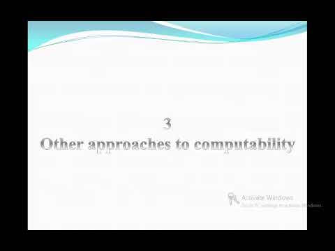 computability theory 3 Other approaches to computability