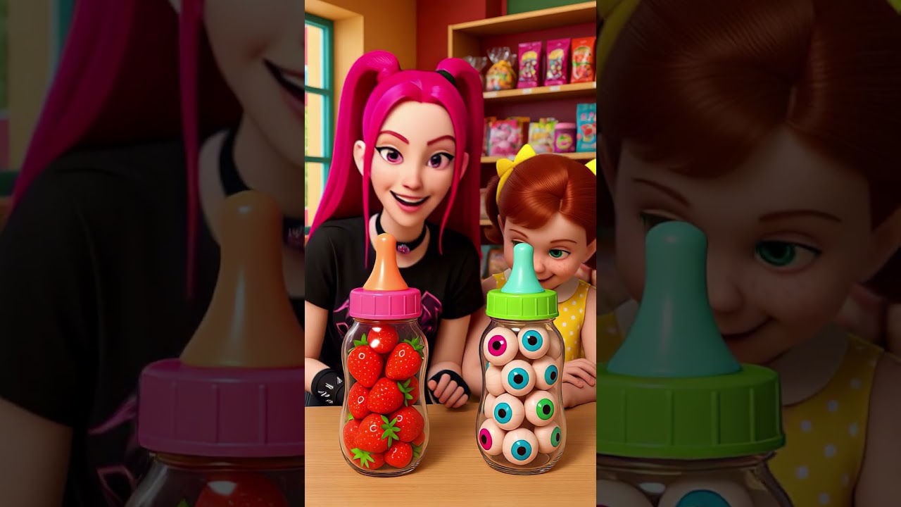 Real vs Fake Big Candy Jelly Eyeball 🍓