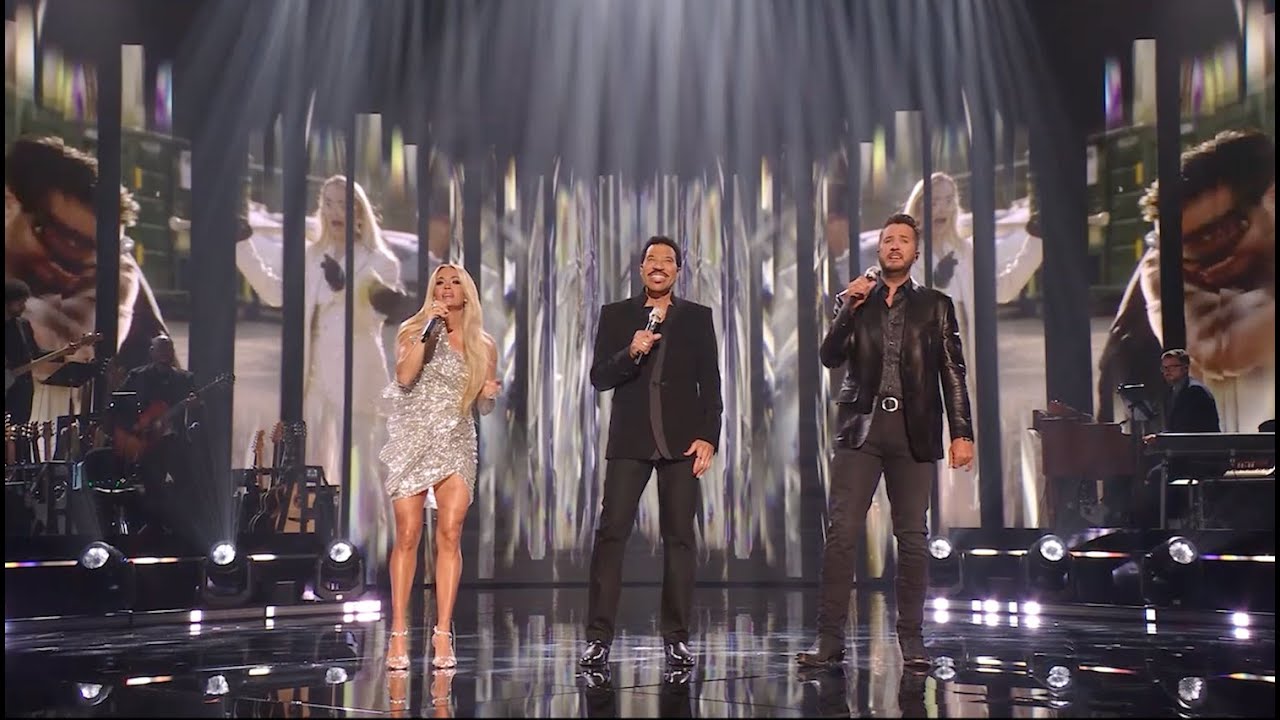 Carrie Underwood, Luke Bryan, and Lionel Richie Perform 'Stuck On You' on American Idol 2025