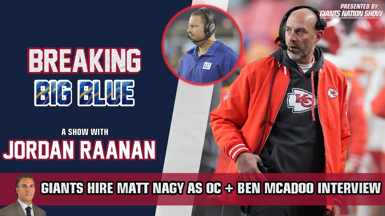 Giants Name Matt Nagy as OC & Interview Ben McAdoo 🏈
