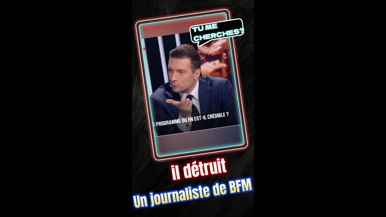 Jordan Bardella confronte un journaliste de BFM sur le sujet de l'immigration