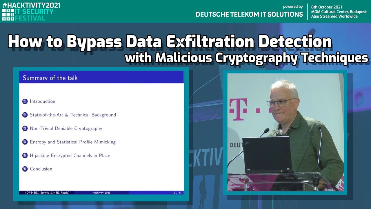 Hacktivity 2021: Mastering Malicious Cryptography to Bypass Data Exfiltration Detection 🕵️‍♂️