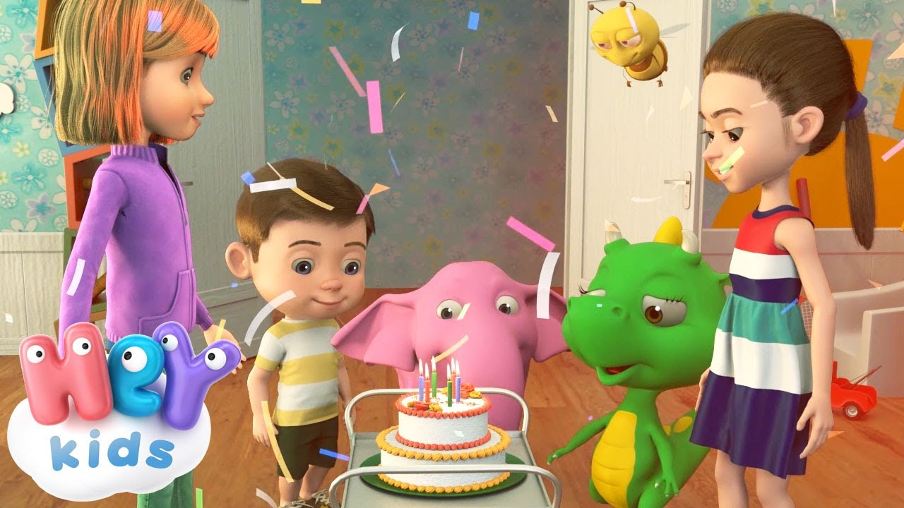 Песни для Детей: Весёлое 3D Видео ко Дню Рождения 🎉
