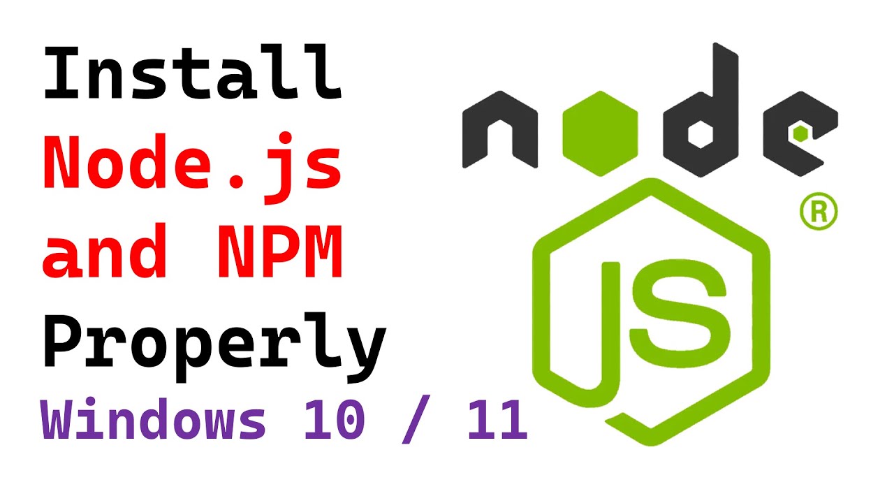 Guide to Installing Node.js & NPM on Windows 10/11