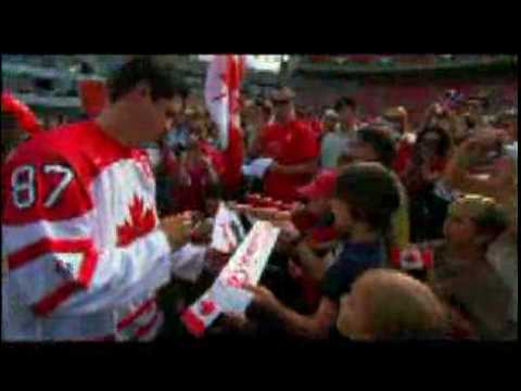 Canadian Hero Fund Hockey Canada Fundraiser With Mens and Womens Gold Medal Teams- Stadium.flv