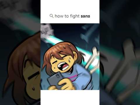 Frisk’s Last Search: “How to Fight Sans” #deltarune #sans #undertale #sanscomictv #shorts