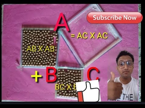 Pythagoras theorem make your working model maths school project