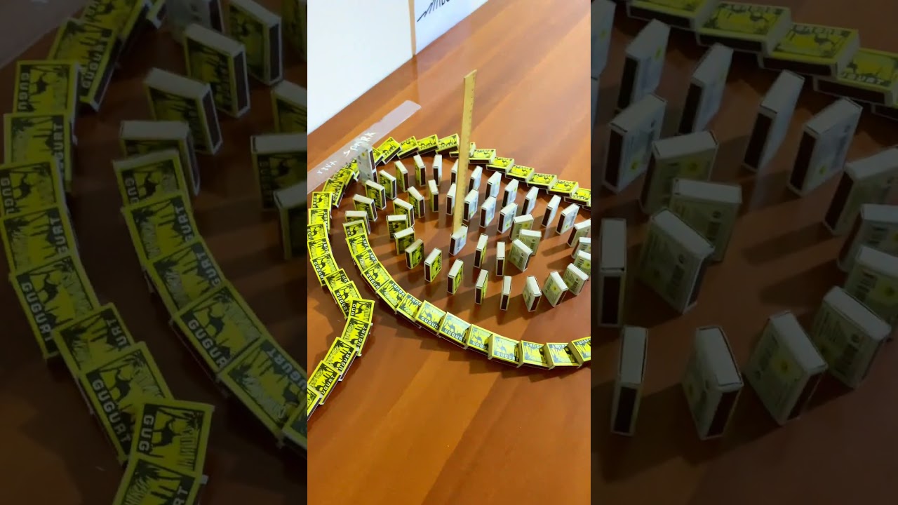 Mesmerizing Domino Reactions with Matches & Cards 🎴