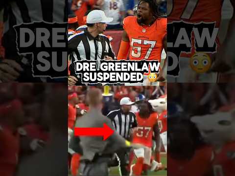 Did NFL go TOO FAR Suspending Denver Broncos Dre Greenlaw for yelling at Ref? #shorts #football #nfl