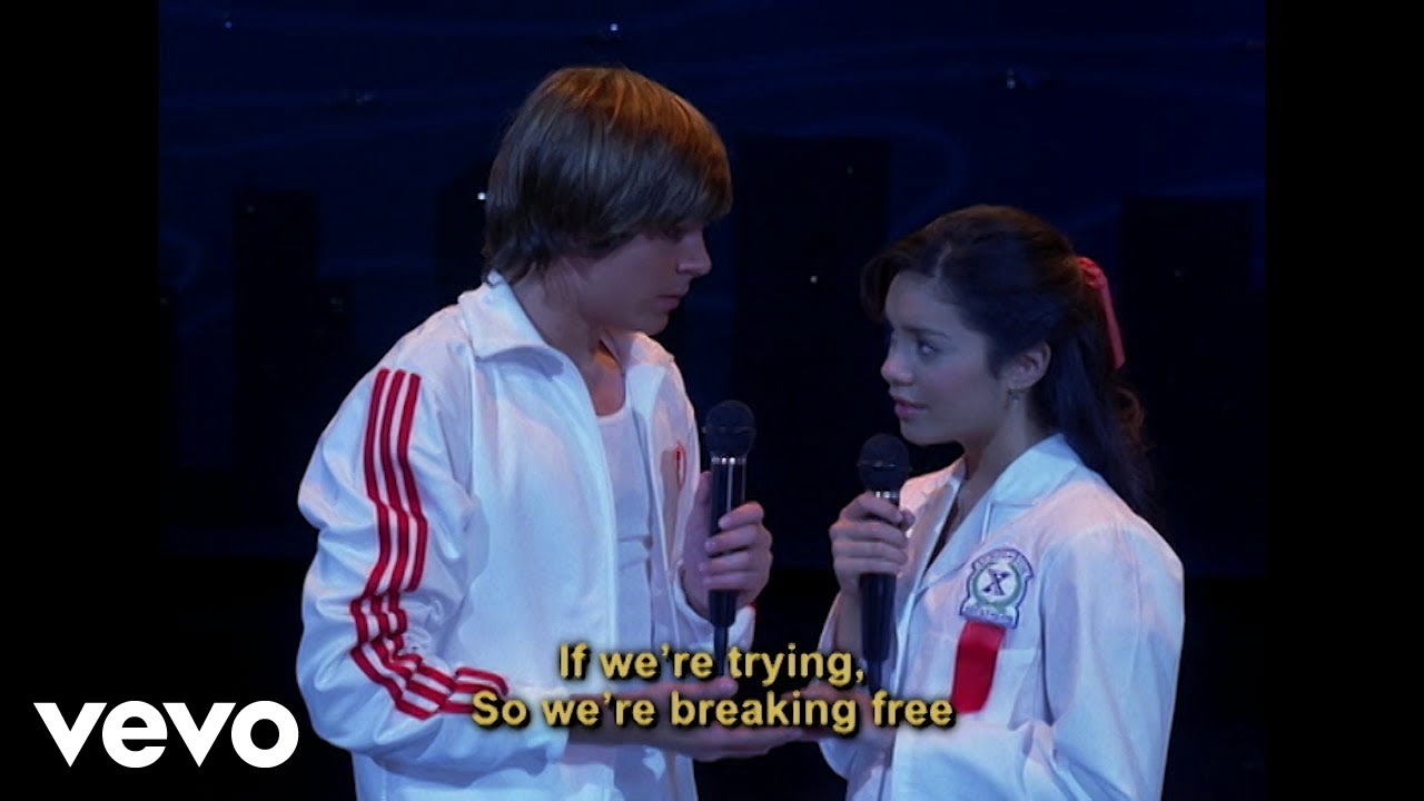 Troy and Gabriella - Breaking Free (High School Musical) Sing-Along