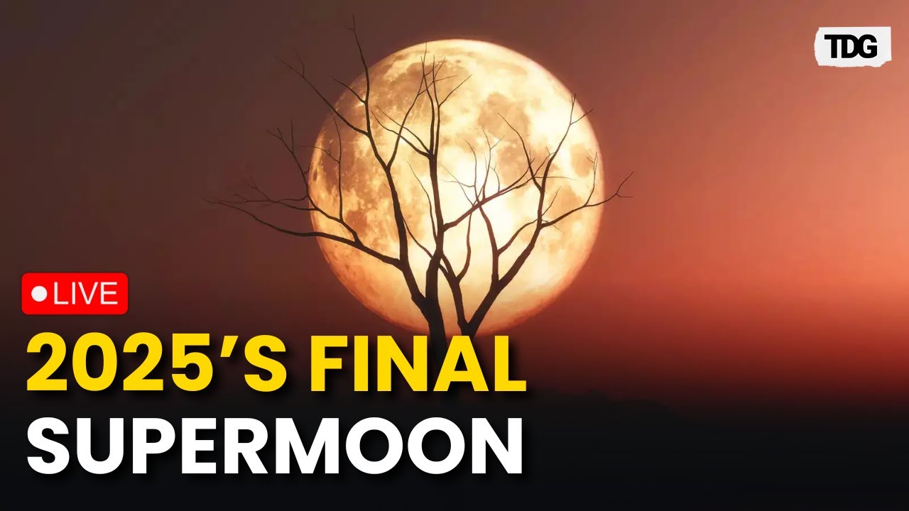 December Cold Moon LIVE: 2025's Last Supermoon 🌕