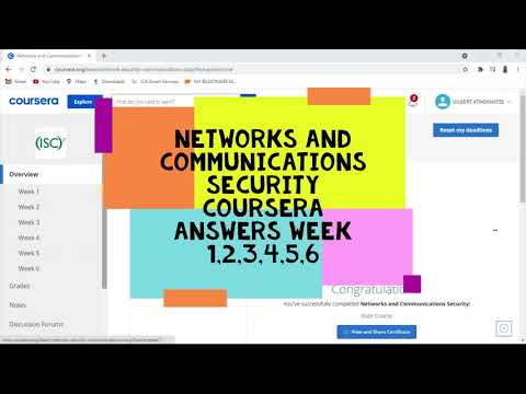 NETWORKS AND COMMUNICATIONS SECURITY COURSERA ANSWERS WEEK 1 - 6