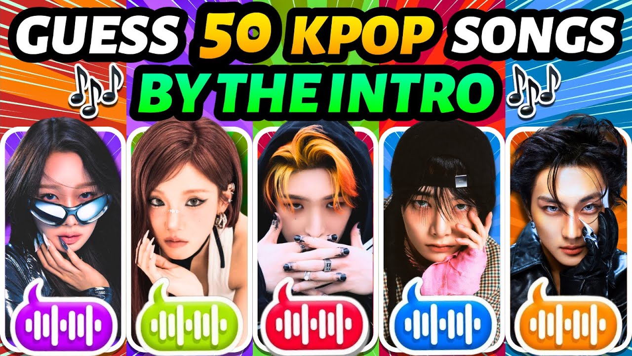 Guess 50 KPOP Songs by Their Intros 🎶