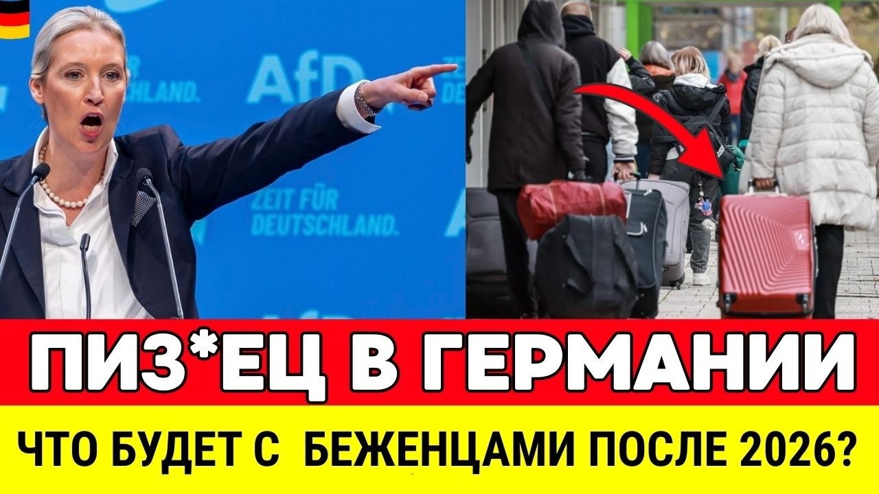 Германия: Вайдель о беженцах и пособиях 🇩🇪