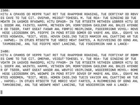 Deciphering a substitution cipher