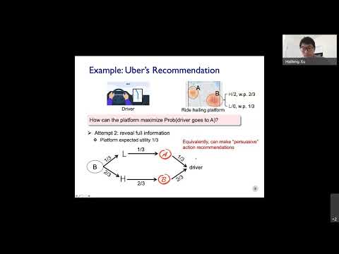 Prof. Haifeng Xu - Algorithmic Information Design: Computability, Robustness, and Learnability
