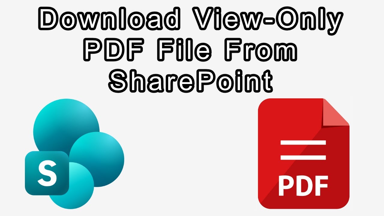 How to Download View Only Protected PDF Files From SharePoint