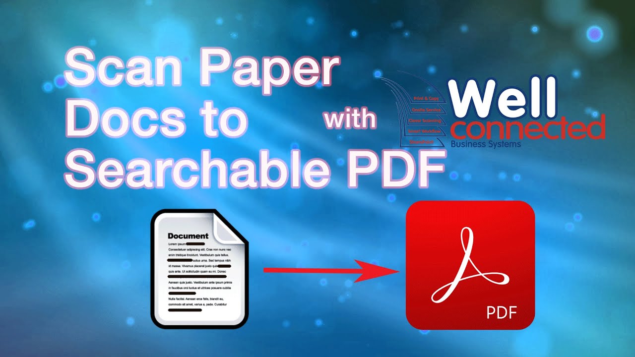 Convert Paper Docs to Searchable PDFs 📄