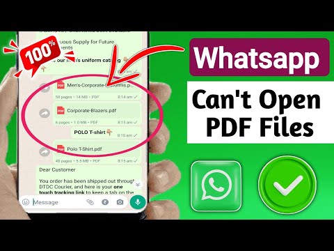 Whatsapp Can't Open PDF Files (2025) | Fix Whatsapp PDF File Not Opening Problem