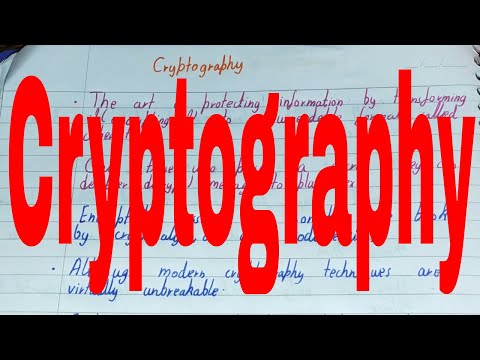 Cryptography|What is cryptography|Cryptography tutorial|Cryptography and network security lecture
