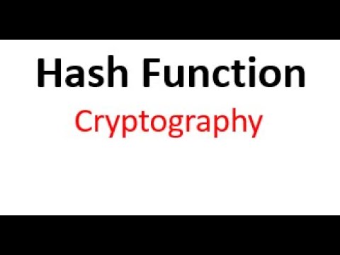 Hash function || Cryptography by Tripathi Sir