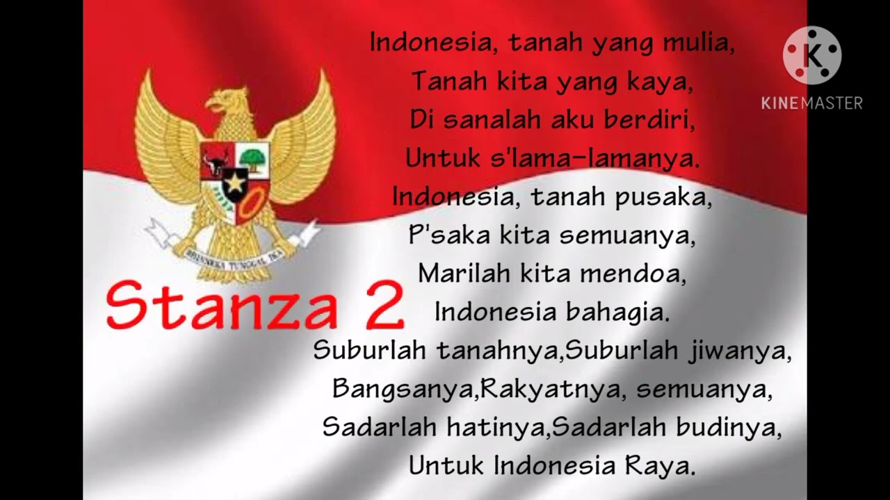 Lirik Lagu Indonesia Raya 3 Stanza ๐ฎ๐ฉ