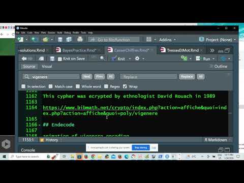 A tour of the Viginere cipher