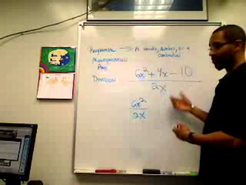 Polynomial multiplication and division 2 by Prof. Saunders