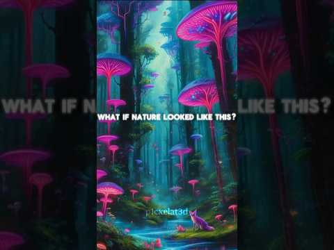 What if nature looked like this? ✨- Bioluminescent Jungles | AI Art 4K//Part 1? #p1cxelat3d