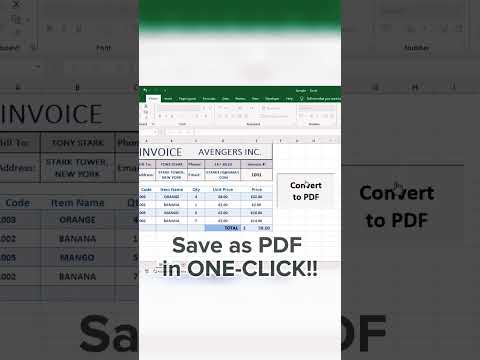 Excel VBA to Convert Range to PDF #shorts