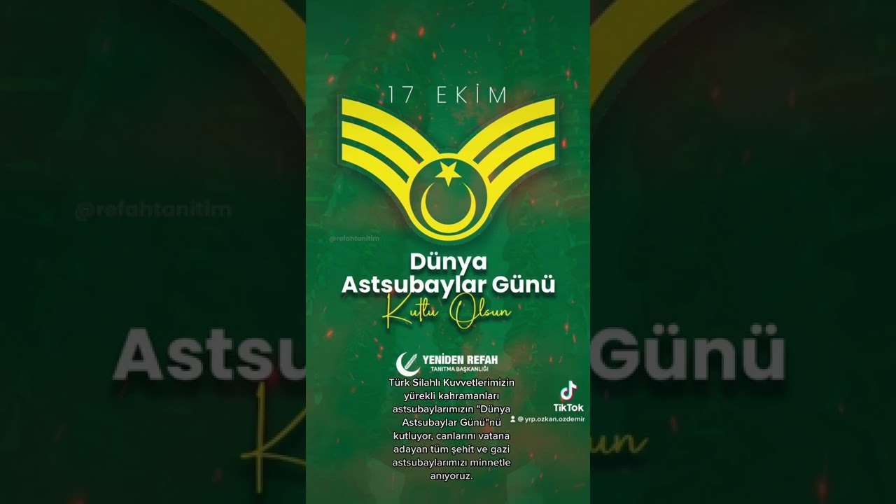 Astsubaylarımıza Dünya Astsubaylar Günü Kutlaması 🎖️