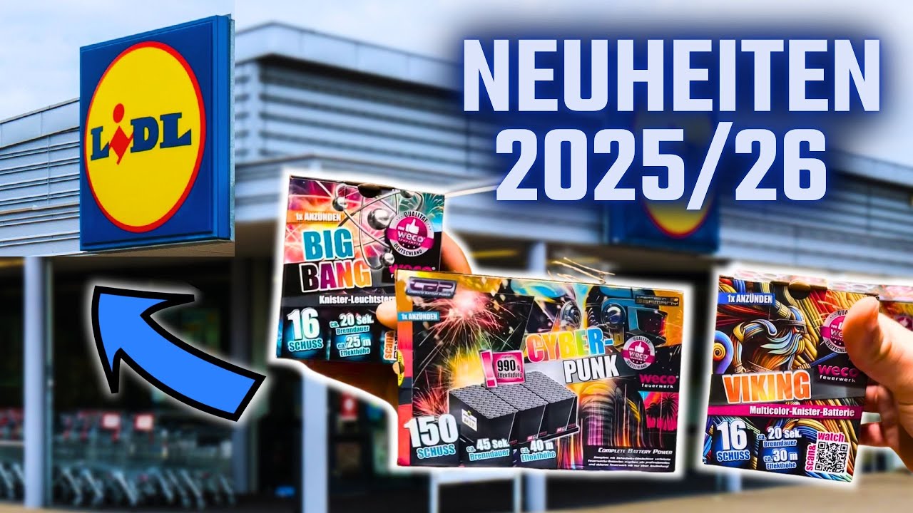 Lidl Feuerwerk Neuheiten 2025/26 analysiert🔎🔥