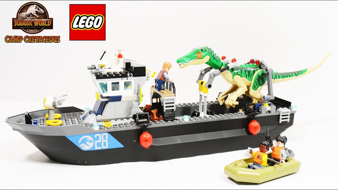 LEGO Baryonyx Boat Escape Review | Camp Cretaceous Set 76942