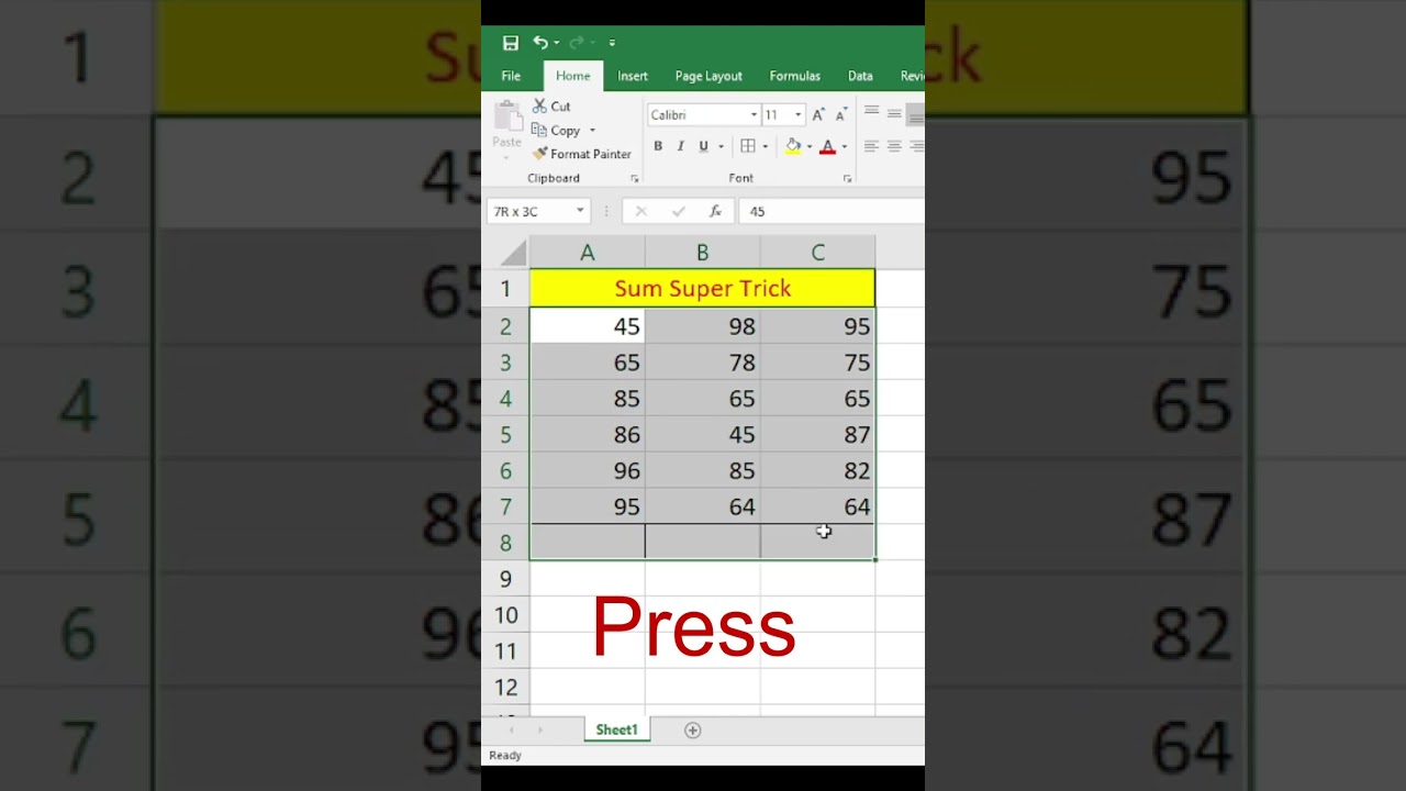 Master Excel Autosum & Serial Number Shortcuts ⚡ | Quick Tips & Tricks